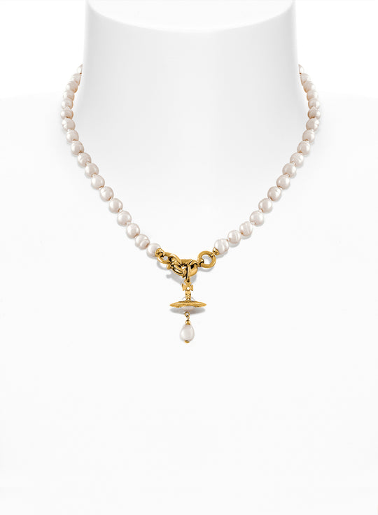 Aleksa Pearl Necklace - Gold - 63010111-02R496-CN-W1