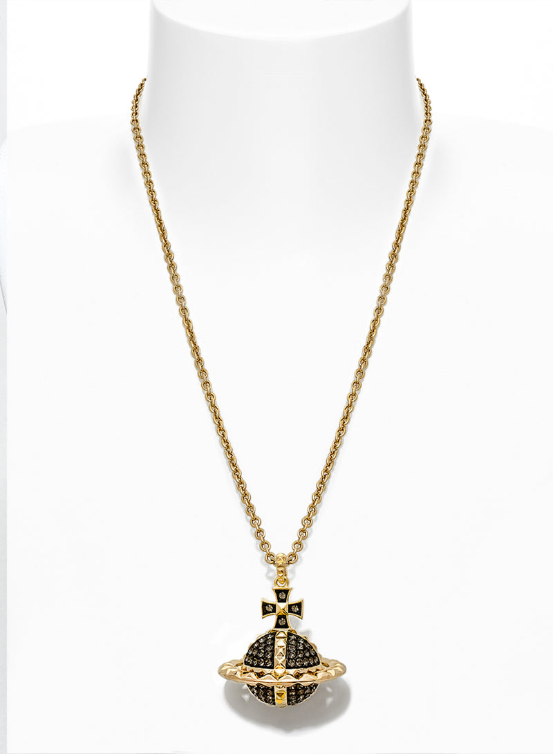 Mayfair Large Orb Pendant - Gold/Black - 63020050-02R563-MY