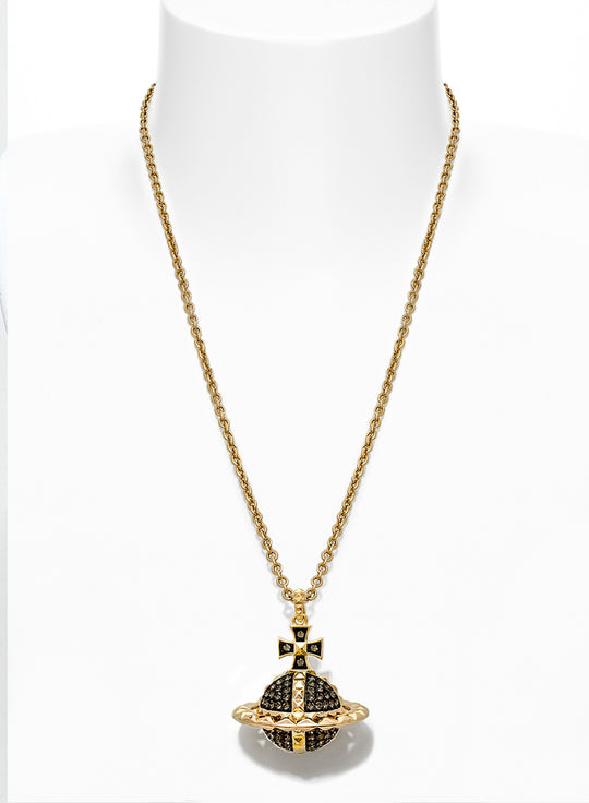 Mayfair Large Orb Pendant - Gold/Black - 63020050-02R563-MY