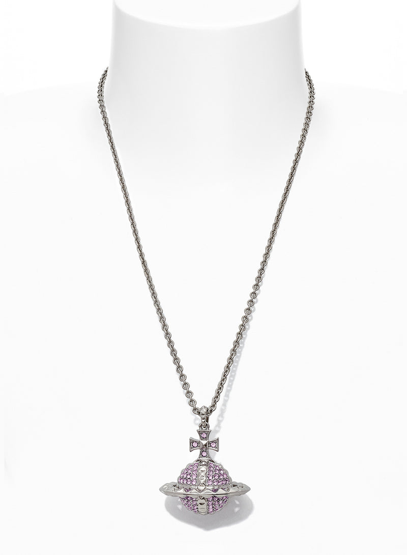 Mayfair Large Orb Pendant - Silver/Violet - 63020050-02W287-MY