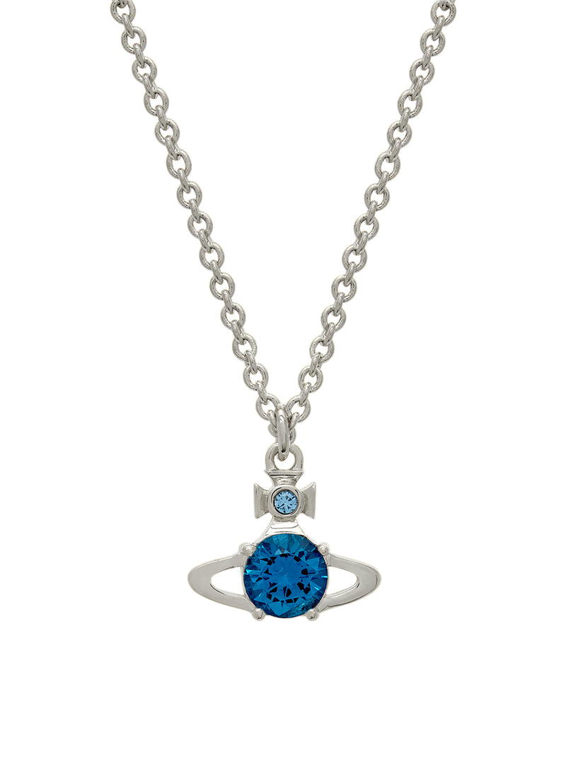 Reina Pendant - Silver/Blue - 63020095-02P168-SM