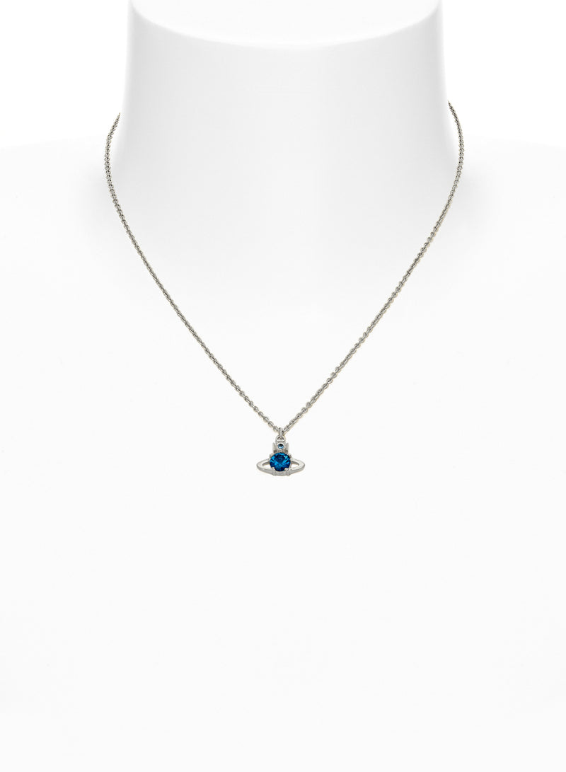 Reina Pendant - Silver/Blue - 63020095-02P168-SM