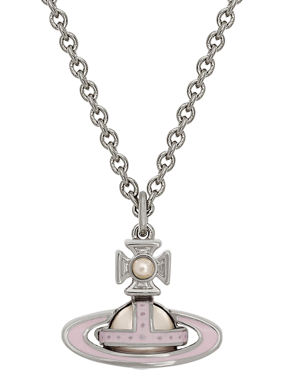 Simonetta Bas Relief Pendant - Silver/Pink - 63020322-02P200-CN