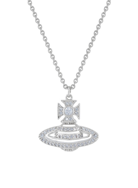 Hermine Bas Relief Pendant - Silver - 6302038F-02P102-SM