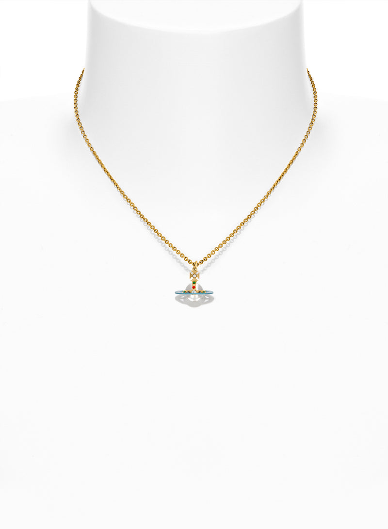 Petite Original Orb Pendant - Gold/Blue - 6302039J-02R504-IM
