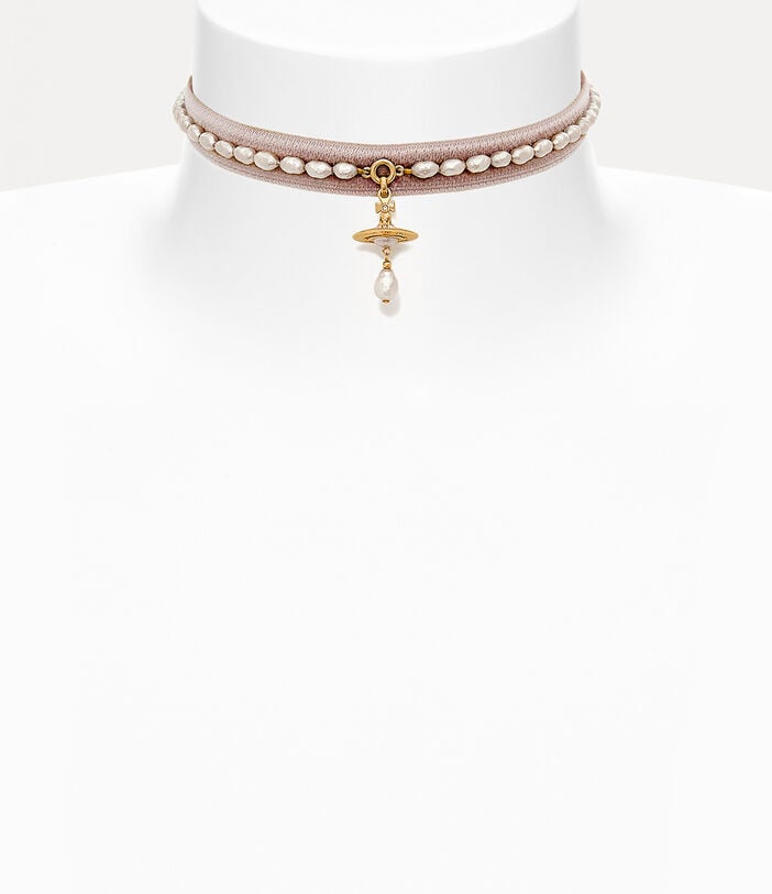Aleksa Choker - Gold/Rose - 63030026-02R495-CN – Sarah Layton