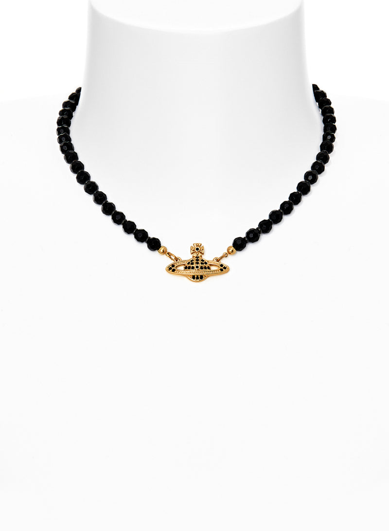 Messaline Choker - Gold/Black - 6303002F-02R567-CN