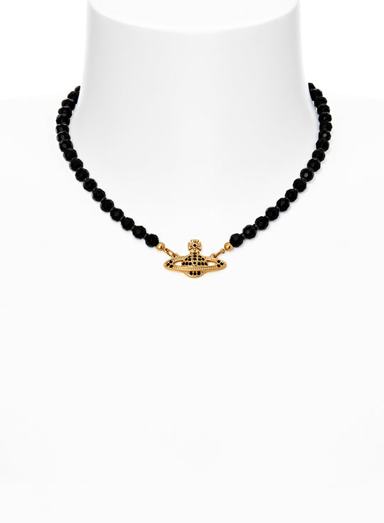 Messaline Choker - Gold/Black - 6303002F-02R567-CN