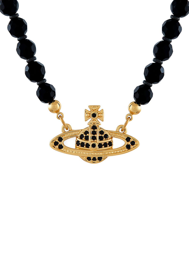 Messaline Choker - Gold/Black - 6303002F-02R567-CN