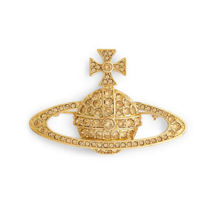 Bas Relief Brooch - Gold - 65010006-02R121-CN