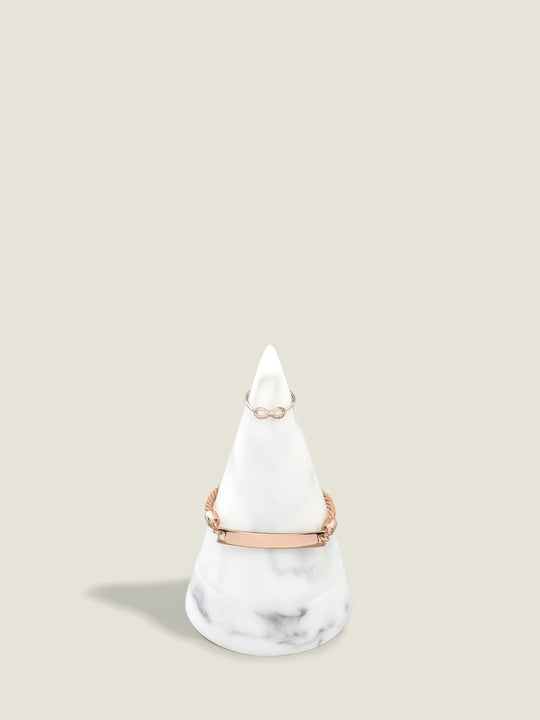 Large Marble Cone Jewellery Peak - White - 73722