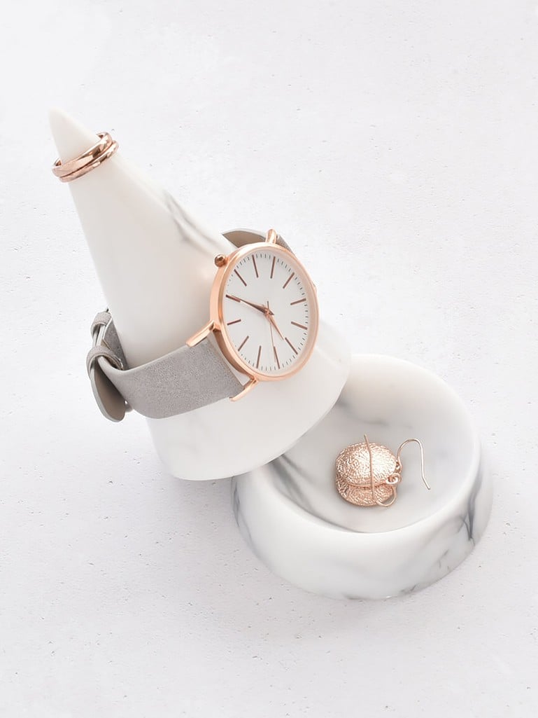 Large Marble Cone Jewellery Peak - White - 73722