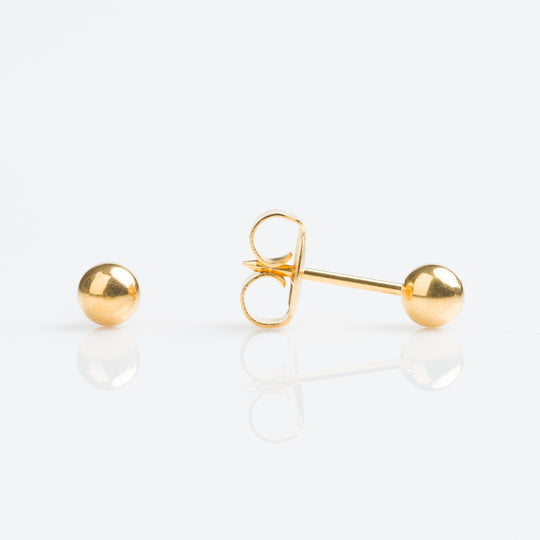 Ball Stud Earrings, 4mm - 9ct Gold - 7509-3005