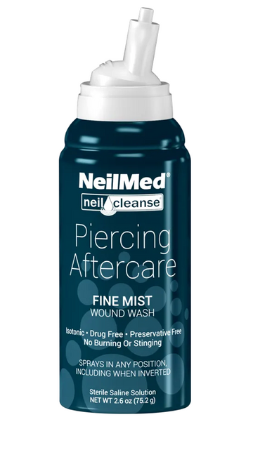 NeilMed Piercing Aftercare, Sterile Saline Spray - 75ml