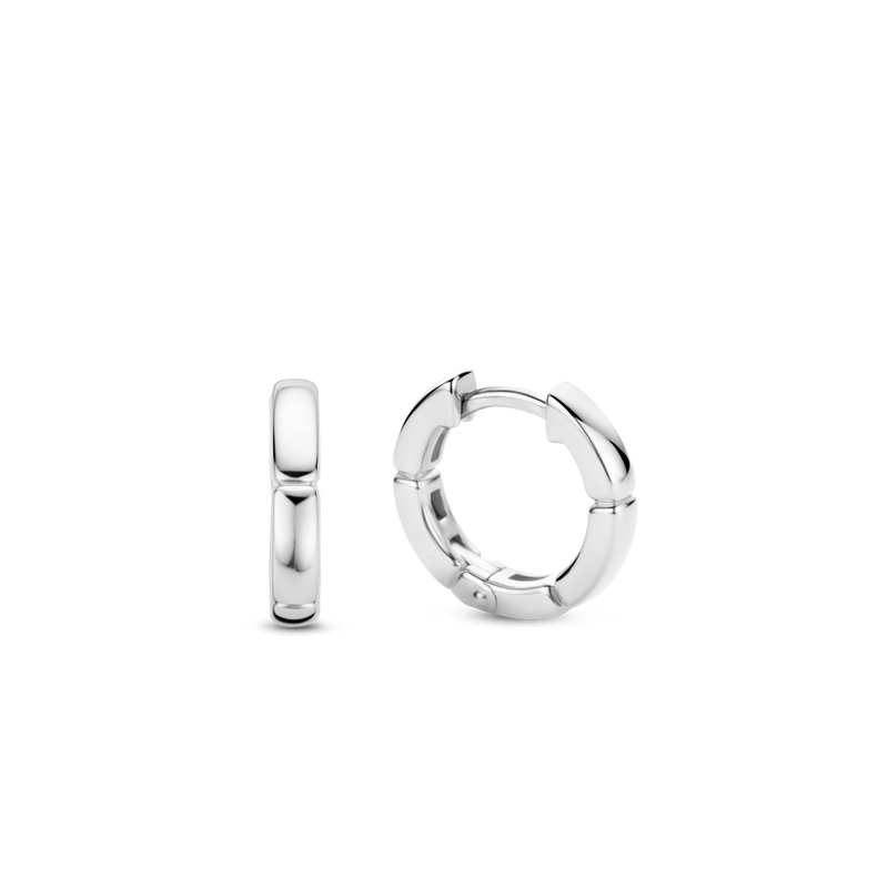 Milano Hoop Earrings - Silver - 7889SI