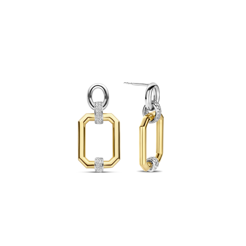 Milano Geometric Drop Earrings - Gold - 7920ZY
