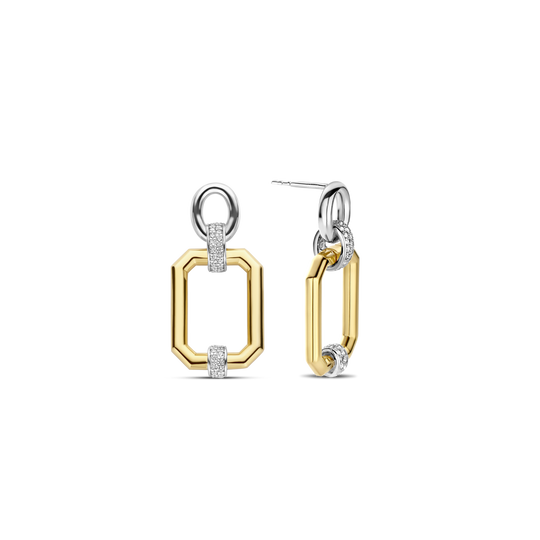 Milano Geometric Drop Earrings - Gold - 7920ZY