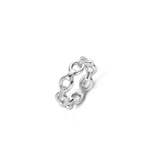 Milano CZ Link Ring - Silver - 12292ZI