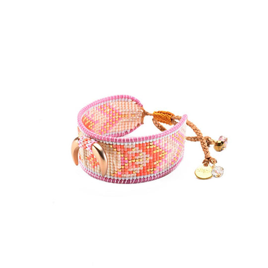 Crescent Bracelet - Pink/Gold/Orange - LE-M-3883