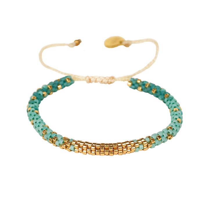 Hoopys Bracelet - Turquoise/Gold - B-BE-S-10868