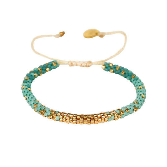 Hoopys Bracelet - Turquoise/Gold - B-BE-S-10868