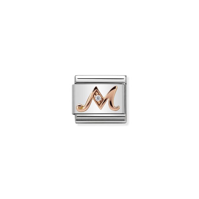 Composable Letter M Link - Rose Gold - 430310/13