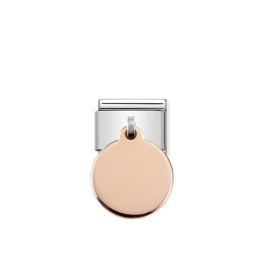 Classic Round Pendant Link - Rose Gold - 431801/01