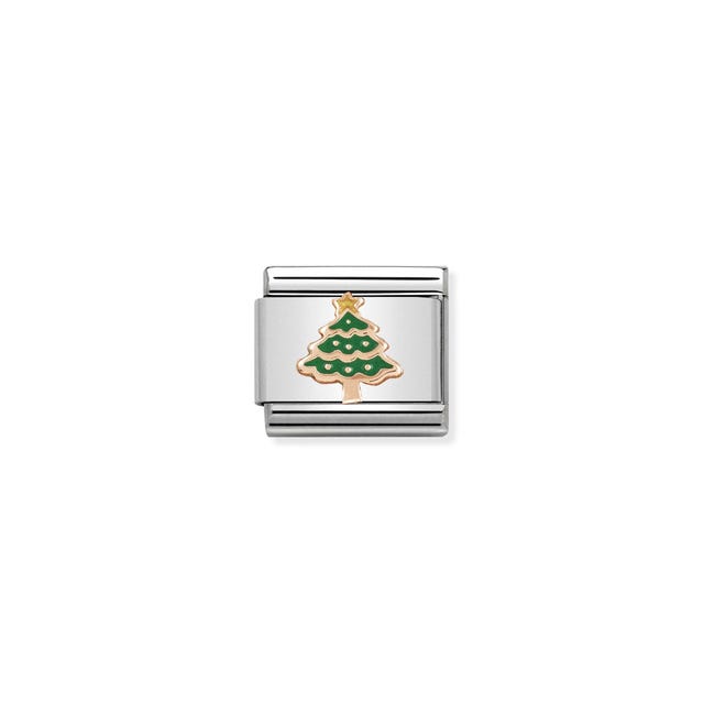 Composable Christmas Tree Link - Rose Gold - 430203/05