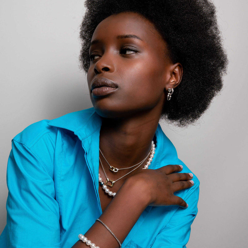 Milano Link Ear Charms - Silver - 9259SI