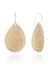 Large Teardrop Earrings - Gold - 4274E-TWT