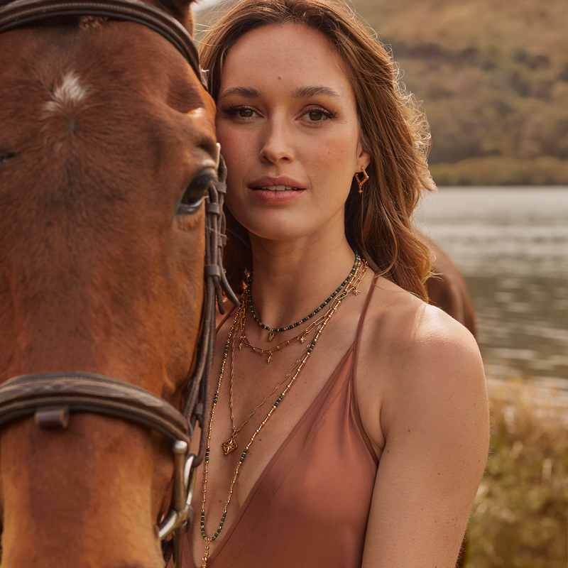 Inner Guidance Hoop Earrings - Gold - GEH3245