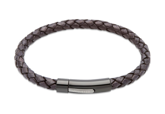 Leather Bracelet - Antique Black - B320ABL/19CM