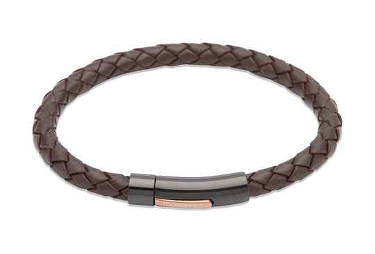 Leather Bracelet - Dark Brown - B320DB/19CM