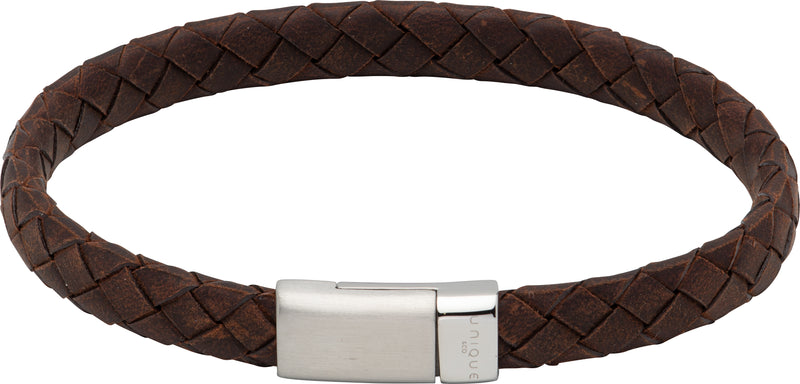 Leather Bracelet - Dark Brown - B475DB