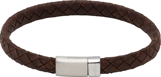 Leather Bracelet - Dark Brown - B475DB