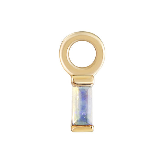 Mini Baguette Claw Set Opal Plaque - Gold - BAG-C-OP