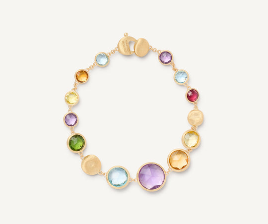 Jaipur Mixed Gemstone Bracelet - Gold - BB2160-MIX01-Y
