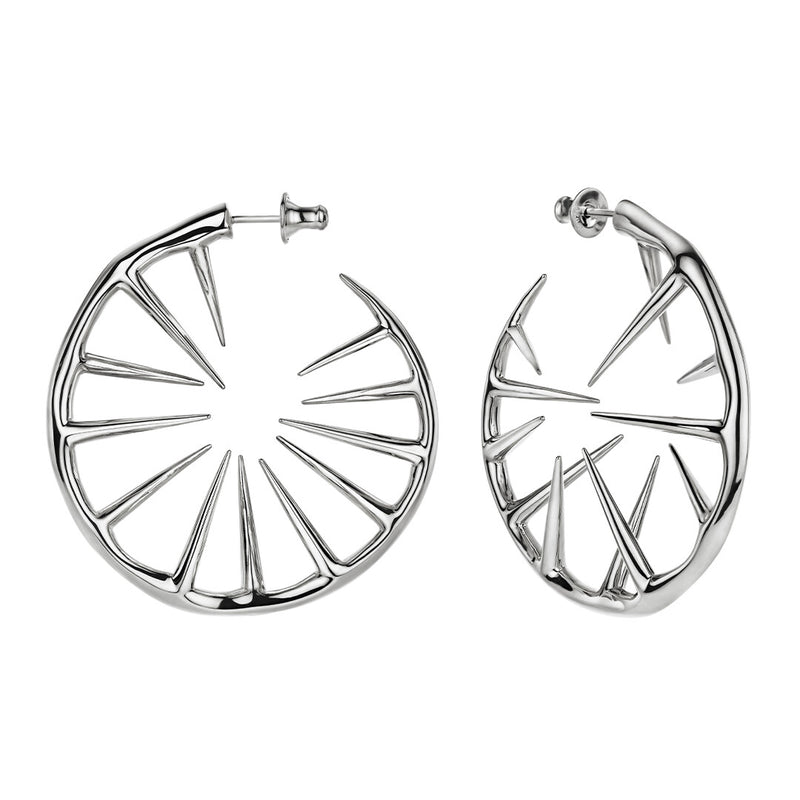 Blackthorn Hoop Earrings - Silver - BT015.SSNAEOS