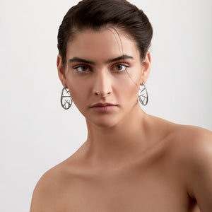 Blackthorn Hoop Earrings - Silver - BT015.SSNAEOS
