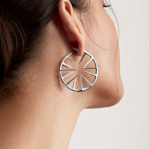 Blackthorn Hoop Earrings - Silver - BT015.SSNAEOS