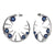 Blackthorn Pearl Hoop Earrings - Silver - BT016.SSBKEOS