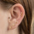 Teeny Tiny December Birthstone Stud Earrings - Gold/Blue Topaz - SPSEGBSBTO