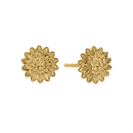 Botanical Beauty Stud Earrings - Gold - GEST3299
