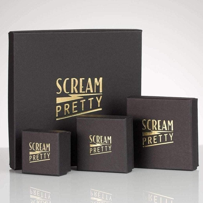 Green Teardrop Huggie Hoop Earrings - Silver - SPS-289