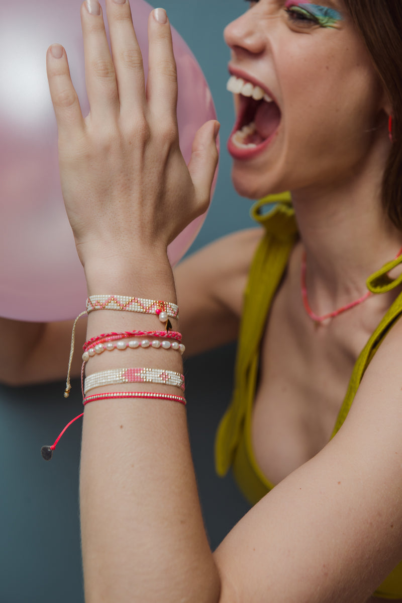 Macui Bracelet - White/Orange - 3.0-B-BE-S-11156