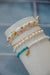 Smiley Pearls Bracelet - White/Gold - B-PL-XS-10949