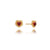 Electric Love Garnet Heart Stud Earrings - Gold - EGHE1GAGP