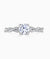 Zahara Platinum Round Brilliant Cut Diamond Engagement Ring - 0.87ct