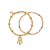 Dusky Dreams Set of 2 Bracelets - Gold - GBSETSLA3291