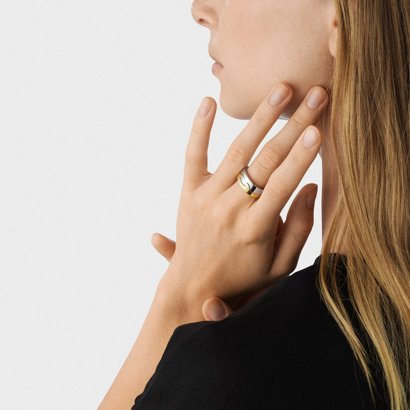 Fusion End Ring - White Gold - 20000289